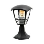 Słupek ogrodowy latarnia IMMA BLACK L/S E27 czarny IP44