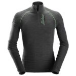 9441 T-shirt wełniany FlexiWork - długi rękaw, bezszwowy