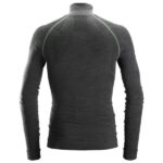 9441 T-shirt wełniany FlexiWork - długi rękaw, bezszwowy