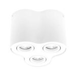 Lampa sufitowa natynkowa SKAND 3 White 3xGU10 IP20 okrągła biała potrójna