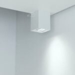 Punktowa oprawa sufitowa kostka natynkowa PALLAD 1 White GU10 kwadratowa biała