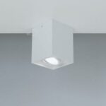 Punktowa oprawa sufitowa kostka natynkowa PALLAD 1 White GU10 kwadratowa biała