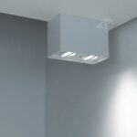 Punktowa oprawa sufitowa natynkowa PALLAD 2 White 2xGU10 kwadratowa biała