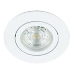 Punktowa oprawa sufitowa wpuszczana AKTYN 1 OV White IP20 okrągła biała