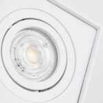 Punktowa oprawa sufitowa wpuszczana PALLAD 1 MINI White IP20 kwadratowa biała