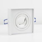 Punktowa oprawa sufitowa wpuszczana PALLAD 1 MINI White IP20 kwadratowa biała