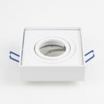 Punktowa oprawa sufitowa wpuszczana PALLAD 1 MINI White IP20 kwadratowa biała