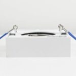 Punktowa oprawa sufitowa wpuszczana PALLAD 1 MINI White IP20 kwadratowa biała