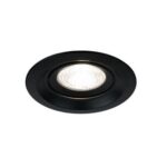 Oczko sufitowe wpuszczane IRID Black IP20 okrągła czarna