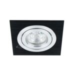 Oczko sufitowe regulowane wpuszczane LED CERI 1 SQ Black IP20 kwadratowa czarny szlif