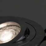 Punktowa oprawa sufitowa wpuszczana CERI 1 OV Silver IP20 okrągła srebrny szlif