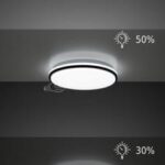 Plafon ANELL B 20W czarny pierścień ściemnialny 4000K neutralna 1400lm IP20