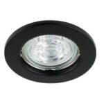 Punktowa oprawa sufitowa wpuszczana MURID Black IP20 okrągła czarna