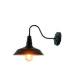 Kinkiet ścienny LOFT AKRON E27 czarny mosiądz