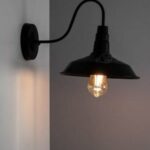 Kinkiet ścienny LOFT AKRON E27 czarny mosiądz