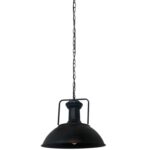 Lampa wisząca LOFT GRAVIS E27 czarna łańcuch 1m
