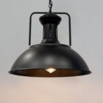Lampa wisząca LOFT GRAVIS E27 czarna łańcuch 1m