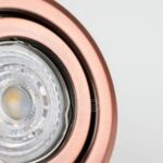 Punktowa oprawa sufitowa wpuszczana regulowana DAIRA Cooper IP20 okrągła miedź