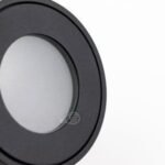 Oprawa hermetyczna sufitowa łazienkowa KLARS Black IP44 GU10 czarna