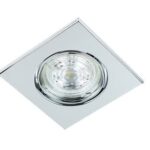 Punktowa oprawa sufitowa wpuszczana regulowana VIERA Chrome IP20 kwadratowa chrom