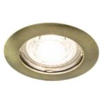 Punktowa oprawa sufitowa wpuszczana ZIVA Brass IP20 okrągła mosiądz