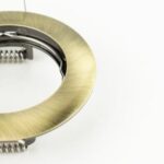 Punktowa oprawa sufitowa wpuszczana ZIVA Brass IP20 okrągła mosiądz