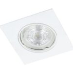 Punktowa oprawa sufitowa wpuszczana regulowana PARIL White IP20 kwadratowa biała