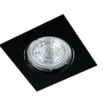 Punktowa oprawa sufitowa wpuszczana regulowana PARIL Black IP20 kwadratowa czarna