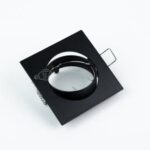Punktowa oprawa sufitowa wpuszczana regulowana PARIL Black IP20 kwadratowa czarna