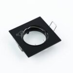 Punktowa oprawa sufitowa wpuszczana regulowana PARIL Black IP20 kwadratowa czarna