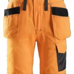 Snickers 0213 Ogrodniczki Odblaskowe z workami kieszeniowymi