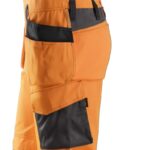 Snickers 0213 Ogrodniczki Odblaskowe z workami kieszeniowymi